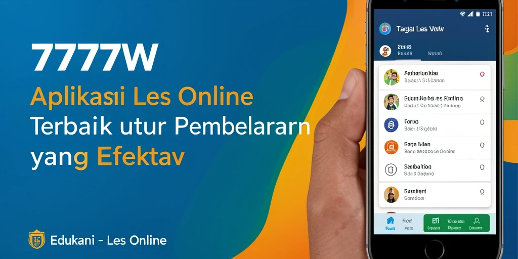 Antarmuka pengguna 7777W yang menarik dan fungsional.