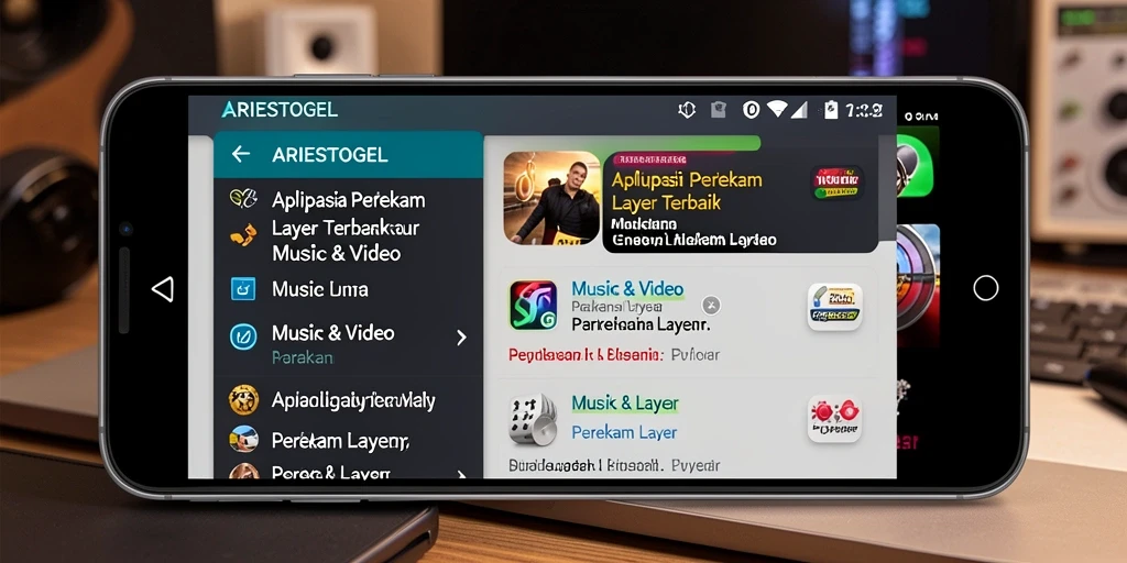 Antarmuka ARIESTOGEL yang sederhana dan fungsi perekam layar yang efisien.