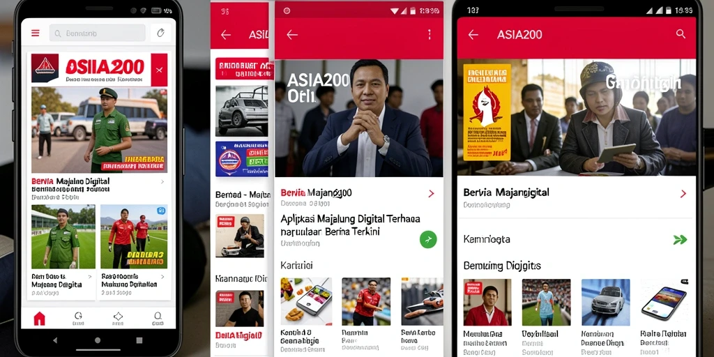 Antarmuka ASIA200 yang menarik dan fungsional untuk Majalah Digital.