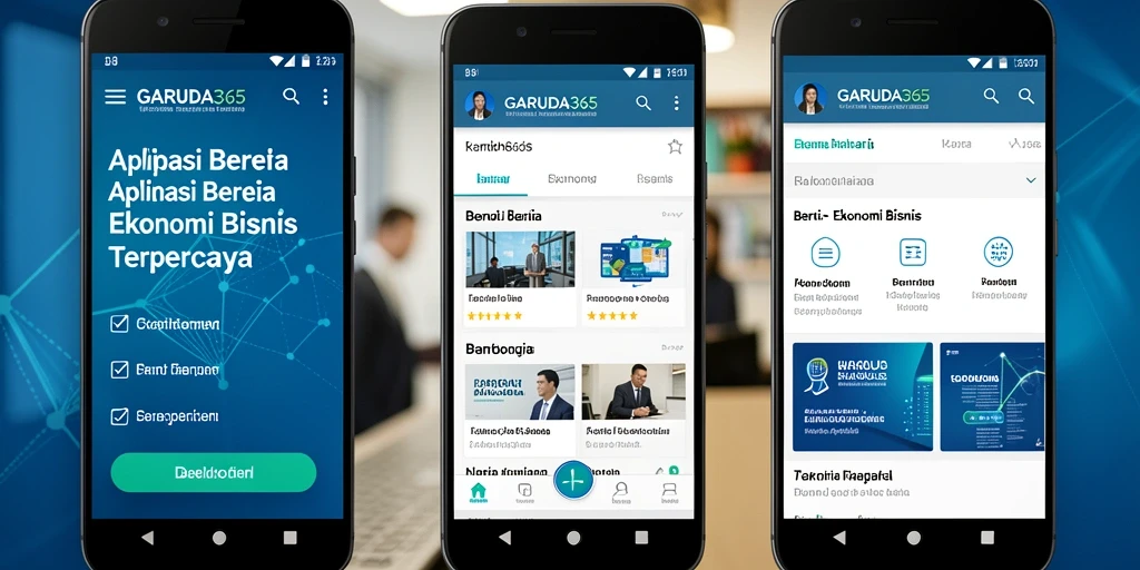Tampilan antarmuka GARUDA365 yang informatif dan mudah digunakan.