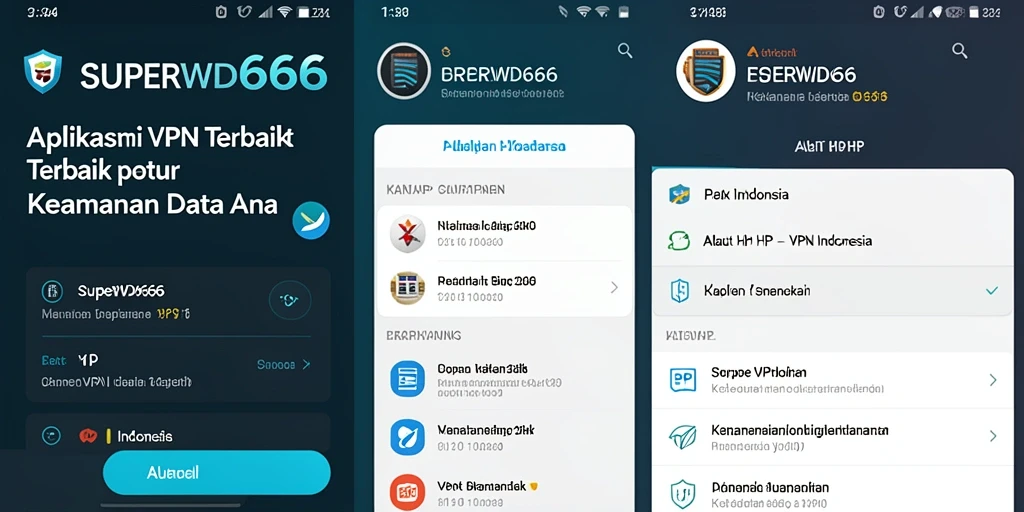 Screenshot antarmuka SUPERWD666 yang menampilkan fungsi VPN